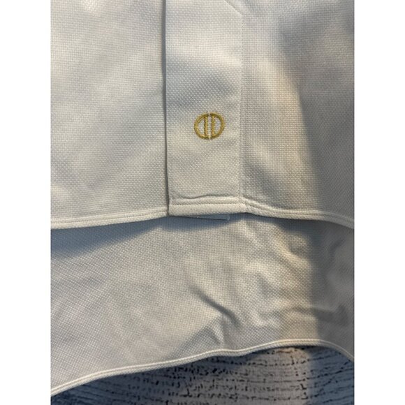 David Donahue Mens White Long-Sleeve Dress Shirt Size 18 34/35 - Picture 4 of 5